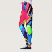 Lebhaftes Paint-Party-Design Leggings (Links)