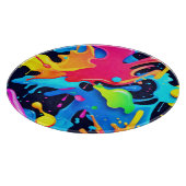 Lebhaftes Paint-Party-Design Schneidebrett (Ecke)