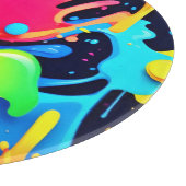 Lebhaftes Paint-Party-Design Schneidebrett (Ecke)