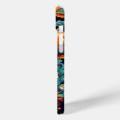 Lebhaftes Paisley Delight Case-Mate iPhone Hülle (Rückseite / Links)