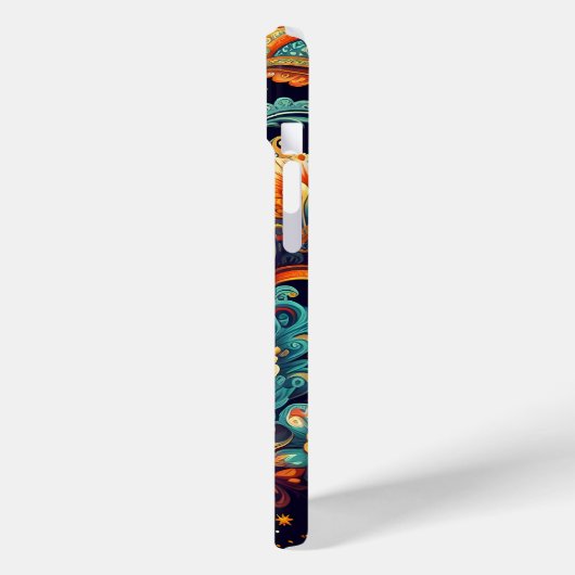 Lebhaftes Paisley Delight Case-Mate iPhone Hülle (Rückseite / Links)