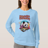 Lebhaftes Panda: Atemberaubende Farben in natürlic T-Shirt (Vorderseite)