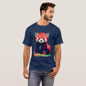 Lebhaftes Panda-Design T-Shirt (Vorne ganz)