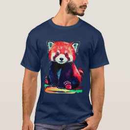 Lebhaftes Panda-Design T-Shirt
