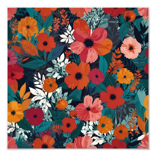 Lebhaftes Paradies Fotodruck (Vorne)