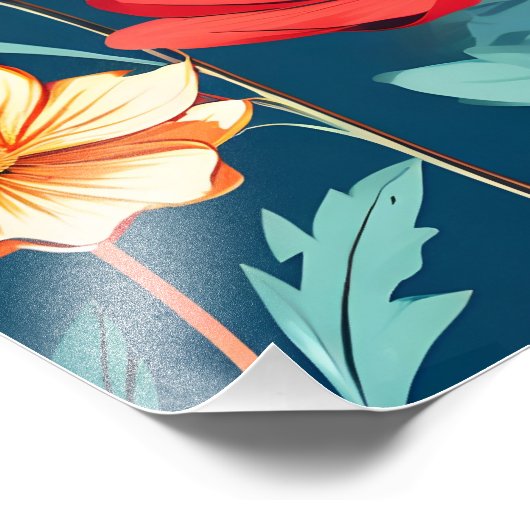 Lebhaftes Paradies Fotodruck (Ecke)