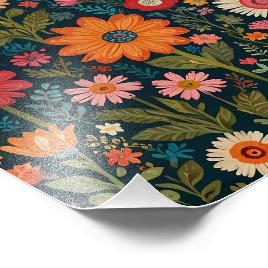 Lebhaftes Paradies Fotodruck (Ecke)