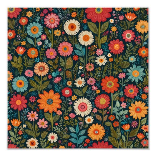 Lebhaftes Paradies Fotodruck (Vorne)