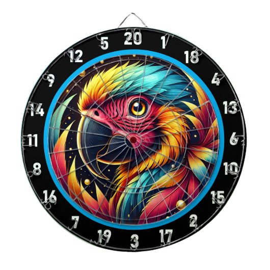 Lebhaftes Parrot Dartboard für Party Zimmer Dartscheibe (vorne)