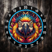 Lebhaftes Parrot-Dartboard für Spaß-Räume Dartscheibe