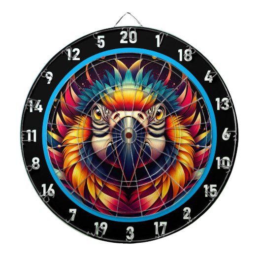 Lebhaftes Parrot-Dartboard für Spaß-Räume Dartscheibe (vorne)