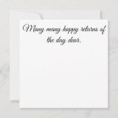 Lebhaftes Party-Flyer-Poster zum Geburtstag Karte (Rückseite)