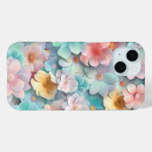 Lebhaftes Pastel Blume Bloom Muster Telefonbeispie Case-Mate iPhone Hülle (Rückseite (Horizontal))
