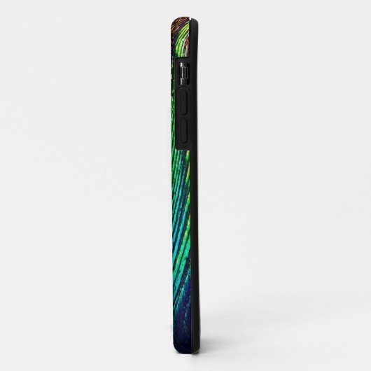 Lebhaftes Peacock Feather Case-Mate iPhone Hülle (Hinten/Links)