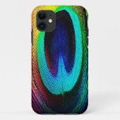 Lebhaftes Peacock Feather Case-Mate iPhone Hülle (Rückseite)