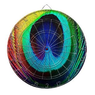 Lebhaftes Peacock Feather Dartscheibe