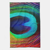 Lebhaftes Peacock Feather Handtuch (Vertikal)
