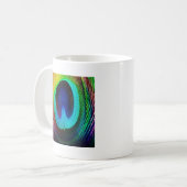 Lebhaftes Peacock Feather Kaffeetasse (Vorderseite Links)