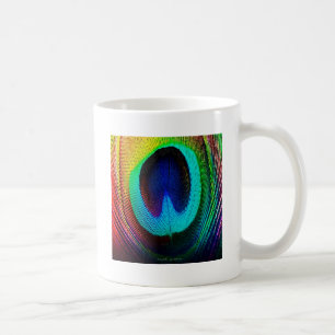 Lebhaftes Peacock Feather Kaffeetasse