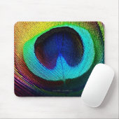 Lebhaftes Peacock Feather Mousepad (Mit Mouse)