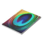 Lebhaftes Peacock Feather Notizblock (Rotiert)
