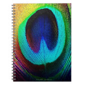 Lebhaftes Peacock Feather Notizblock (Vorderseite)