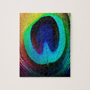 Lebhaftes Peacock Feather Puzzle