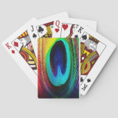 Lebhaftes Peacock Feather Spielkarten (Rückseite)