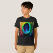 Lebhaftes Peacock Feather T-Shirt (Vorne ganz)