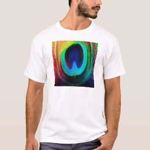 Lebhaftes Peacock Feather T-Shirt