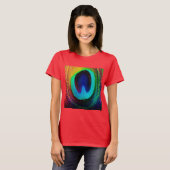 Lebhaftes Peacock Feather T-Shirt (Vorne ganz)