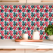 Lebhaftes Peony Floral Pattern Fliese