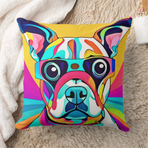 Lebhaftes Pet Glasses Design Kissen