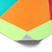 Lebhaftes Pet Glasses Design Poster (Ecke)