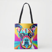 Lebhaftes Pet Glasses Design Tasche (Vorderseite)