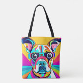 Lebhaftes Pet Glasses Design Tasche (Rückseite)