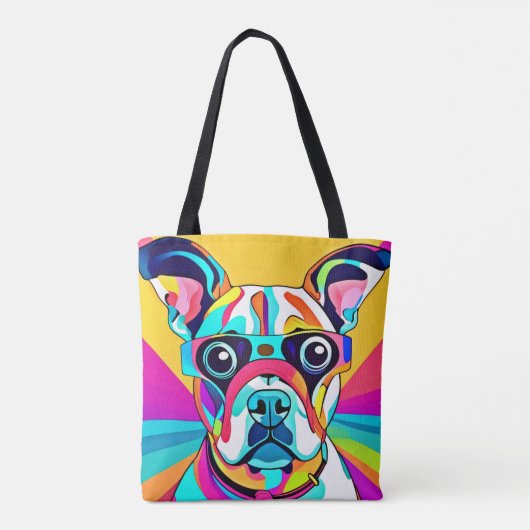 Lebhaftes Pet Glasses Design Tasche (Rückseite)