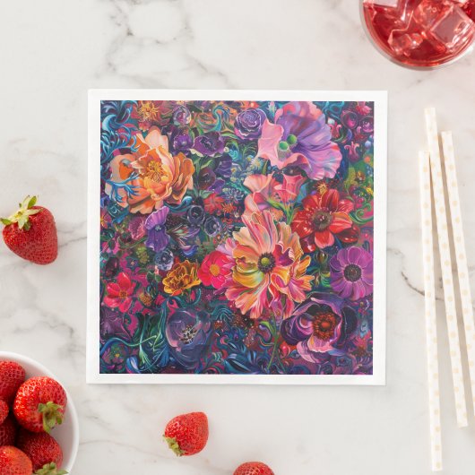 Lebhaftes Petal-Tanz Serviette (Beispiel)