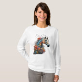 Lebhaftes Pferd der Fantasie T-Shirt (Vorne ganz)