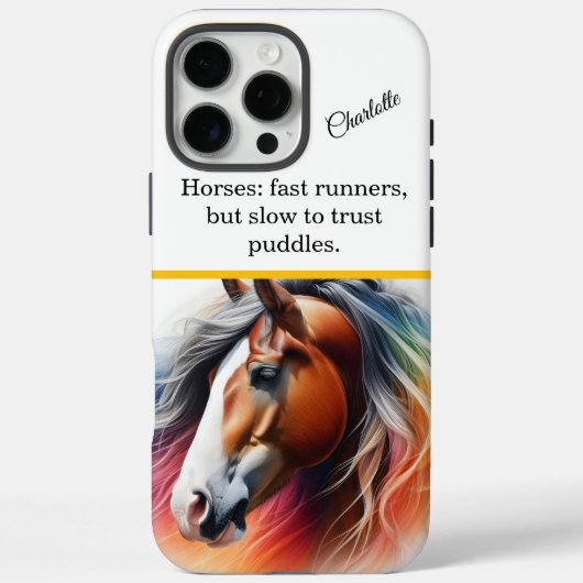 Lebhaftes Pferd - künstlerische künstlerische Arbe Case-Mate iPhone Hülle (Rückseite)
