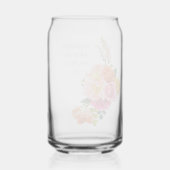 Lebhaftes Pink Poppies Blumenblut Brautparty Dosenglas (Rückseite)