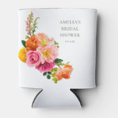 Lebhaftes Pink Poppies Blumenblut Brautparty Dosenkühler (Vorderseite)