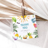 Lebhaftes Pool-Party Geschenkanhänger