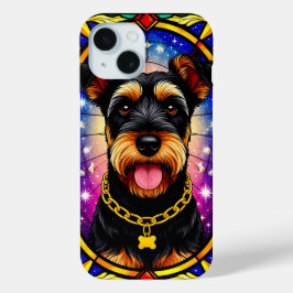 Lebhaftes Portrait aus Glas eines Hundes Case-Mate iPhone Hülle