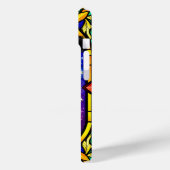 Lebhaftes Portrait aus Glas eines Hundes Case-Mate iPhone Hülle (Rückseite / Links)