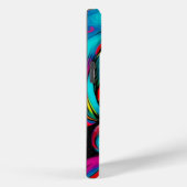 Lebhaftes Portrait mit farbenfroher Kopfbedeckung Case-Mate iPhone Hülle (Rückseite / Rechts)