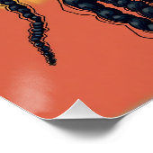 Lebhaftes Portrait Poster (Ecke)