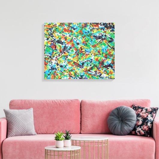 Lebhaftes Poster Leinwanddruck (Insitu (Wohnzimmer))