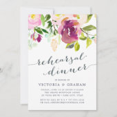 Lebhaftes Probe-Dinner Einladung (Vorderseite)