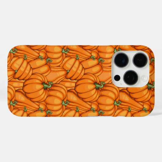 Lebhaftes Pumpkin-Pattern Case-Mate iPhone Hülle (Rückseite (Horizontal))